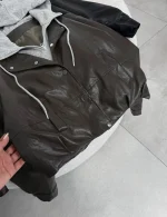 Women's two-piece leather jacket, free size 38-44